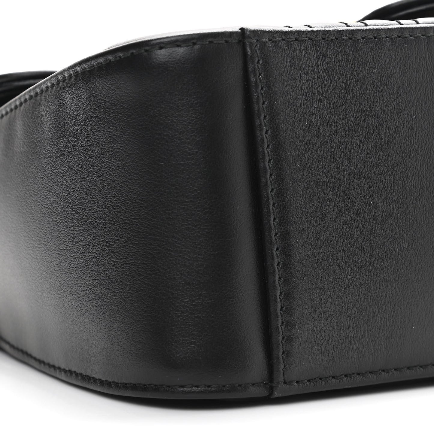 Calfskin Matelasse Mini GG Marmont Top Handle Shoulder Bag Black