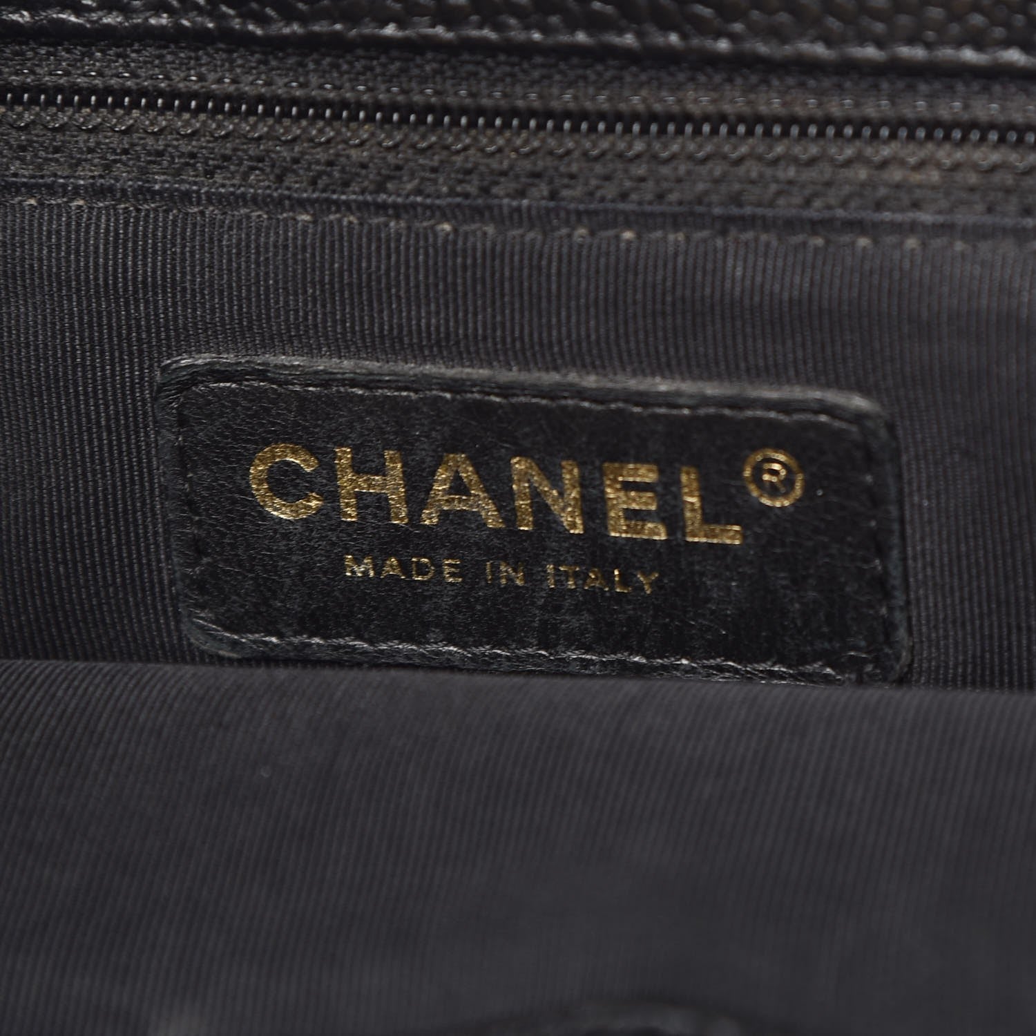 Chanel Caviar Quilted Petit Shopping Tote PST Black 6 of 8