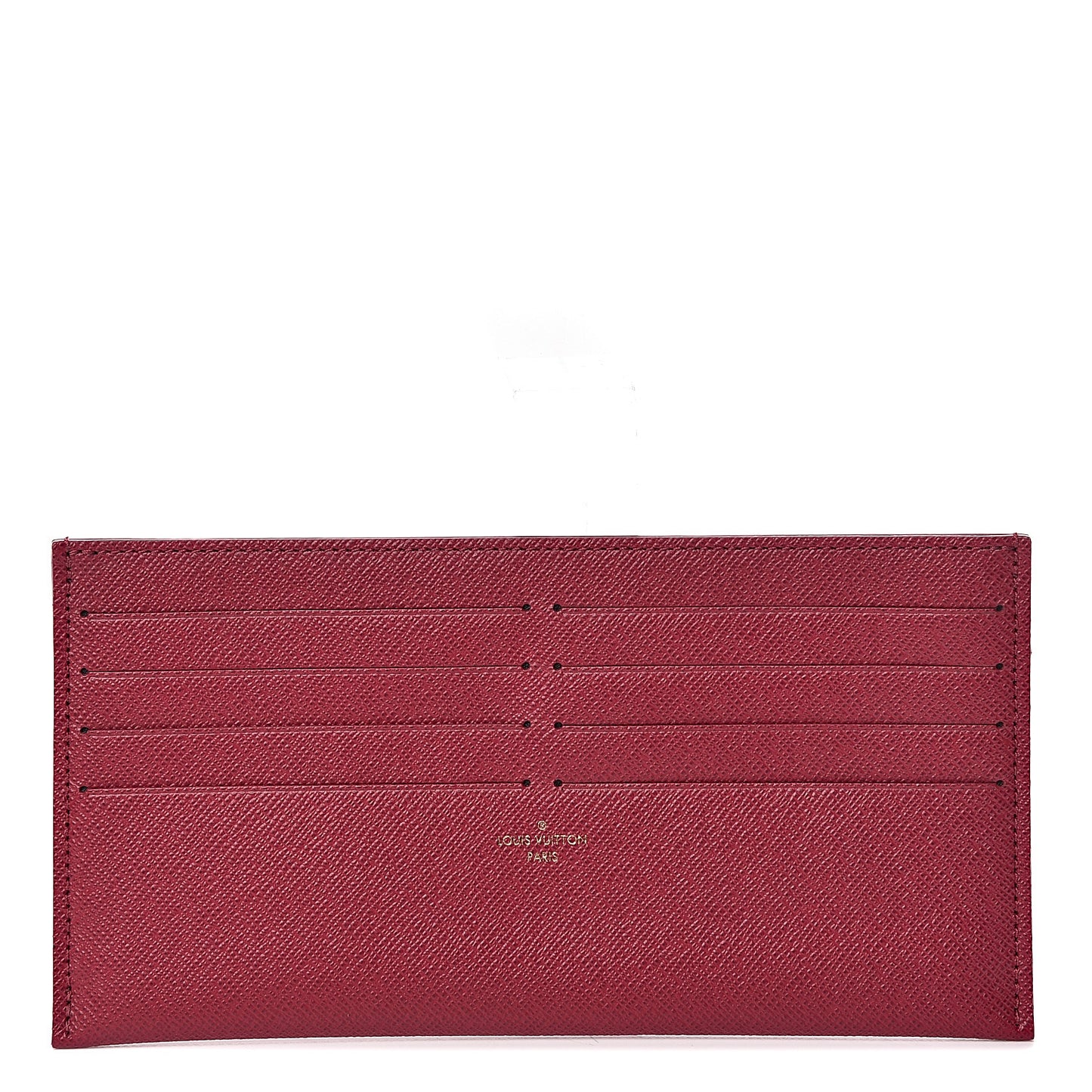 Calfskin Felicie Card Holder Insert Fuchsia