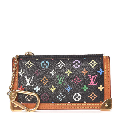 Louis Vuitton Monogram Multicolor Key Pouch Black 1 of 11