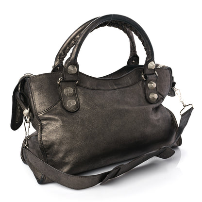 Balenciaga Craquele Calfskin Giant 21 Silver Hardware City Bronze 3 of 14