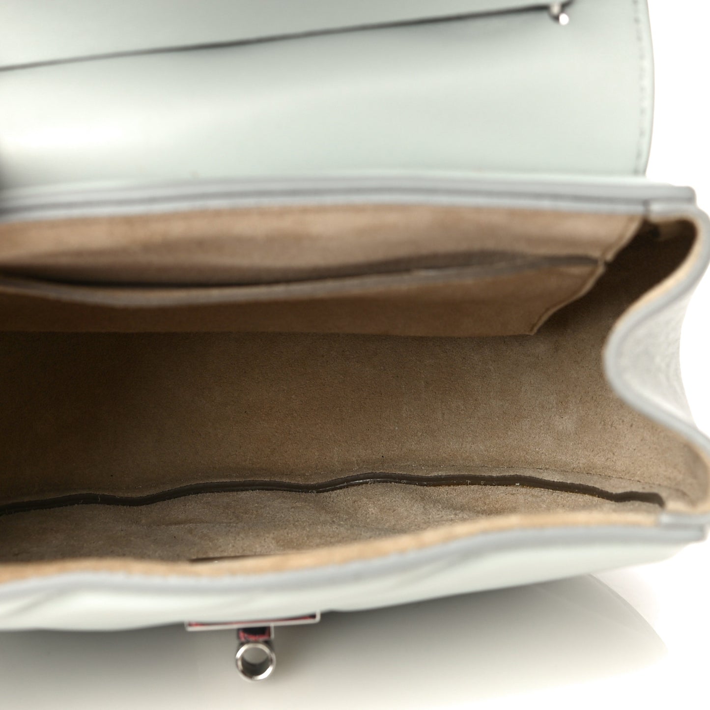 Calfskin Quilted Mini Drew Bijou Shoulder Bag Airy Grey