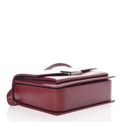 Saint Laurent Calfskin Medium Bellechasse Satchel Burgundy 4 of 12