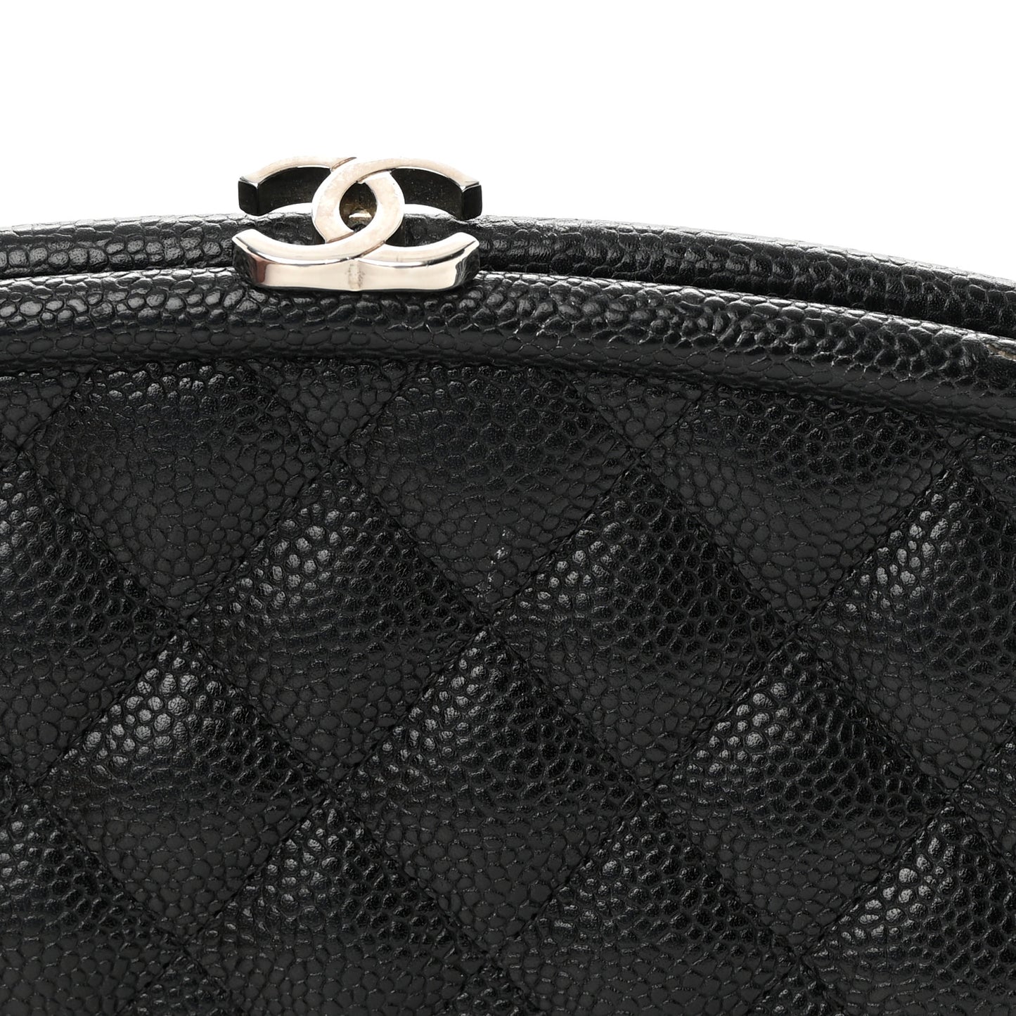 Caviar Quilted Timeless Clutch Black