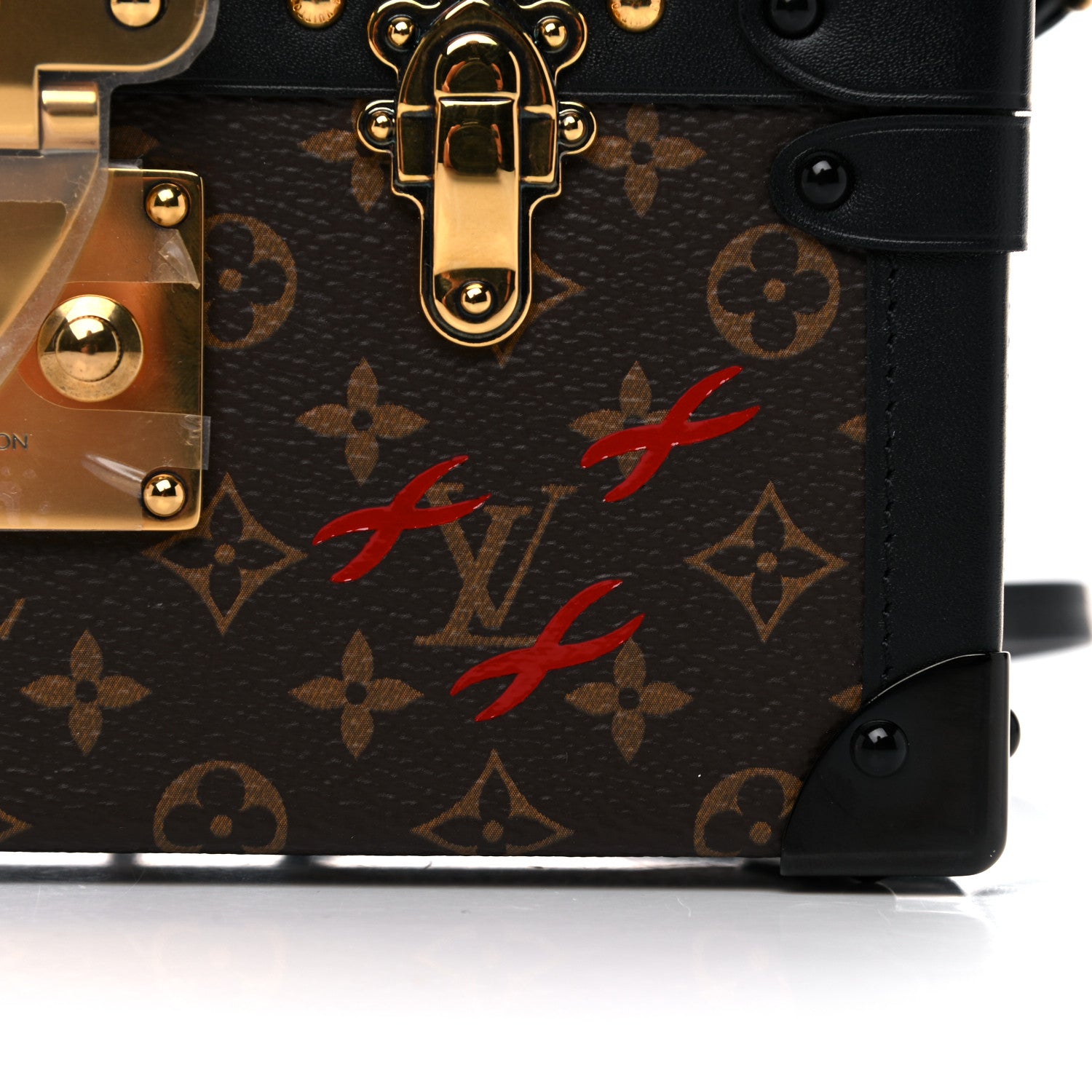 Louis Vuitton Monogram Petite Malle Black 12 of 14