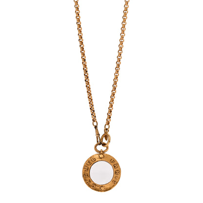 Chanel Loupe Magnifying Glass Necklace Gold 1 of 6