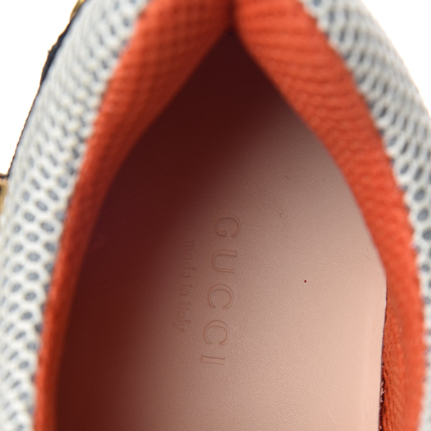 X SEGA Metallic Calfskin Mesh Removable Crystals Womens Flashtrek Sneakers 38 Rame Mystic White Lago