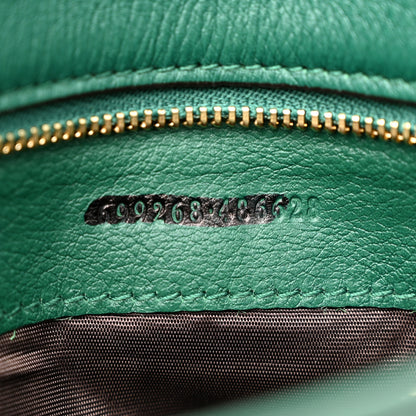 Gucci Roxy Calfskin Blondie Chain Shoulder Flap Bag Emerald 7 of 12