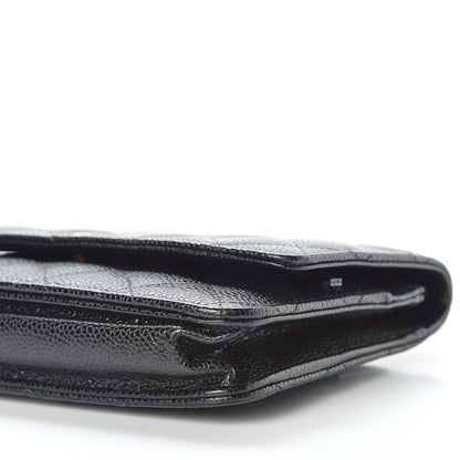 Chanel Caviar Quilted Wallet On Chain WOC Black 7 of 12