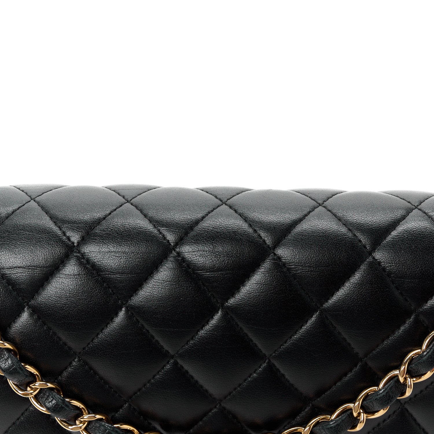 Chanel Lambskin Quilted Medium Double Flap Black 12 of 12