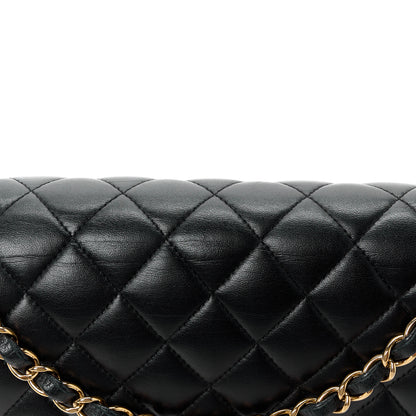 Chanel Lambskin Quilted Medium Double Flap Black 12 of 12