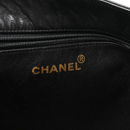 Chanel Lambskin CC Tote Black 6 of 10