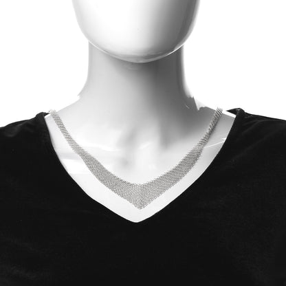 Tiffany Sterling Silver Elsa Peretti Mesh Bib Necklace 2 of 5