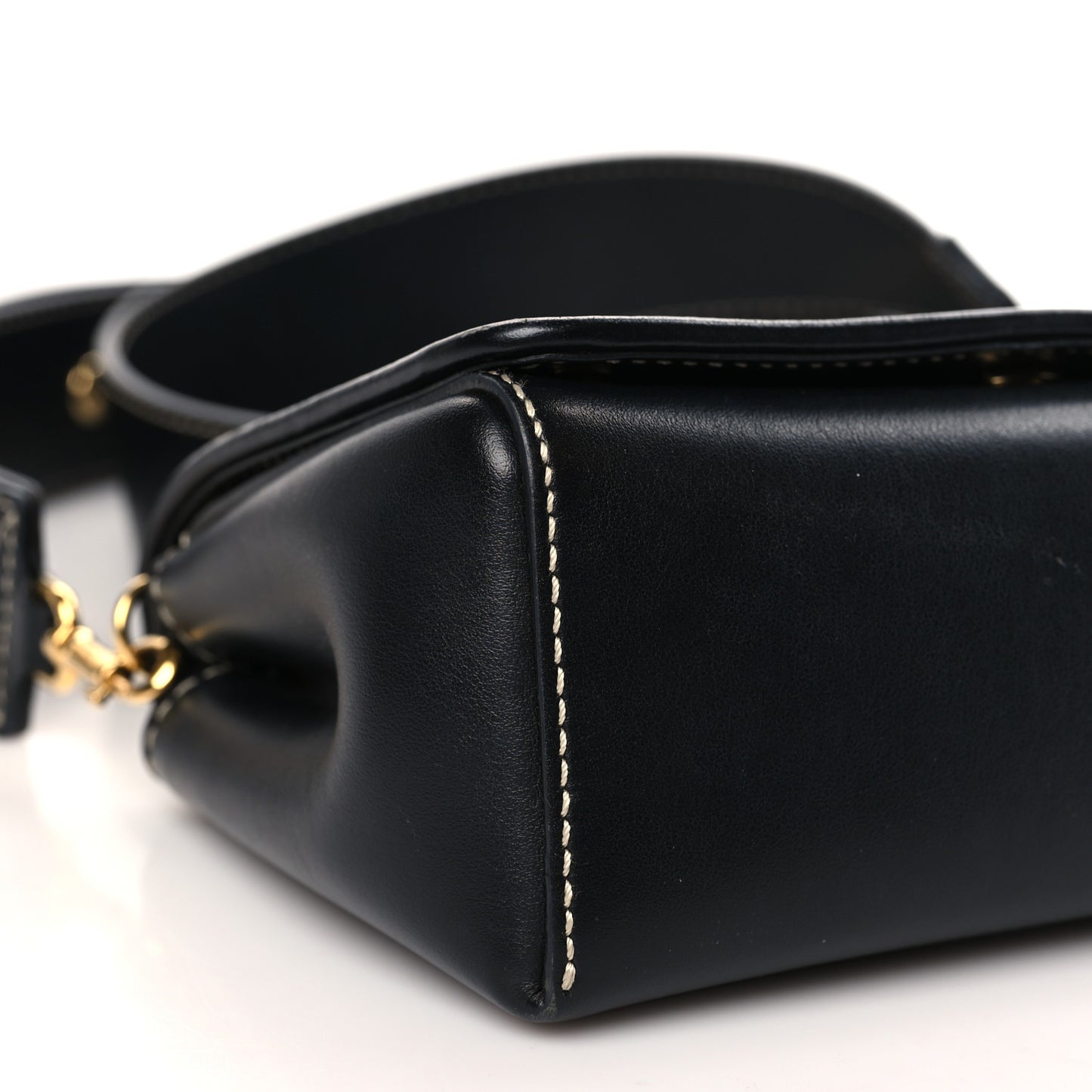 Calfskin Horseferry Print Small Crossbody Bag Black