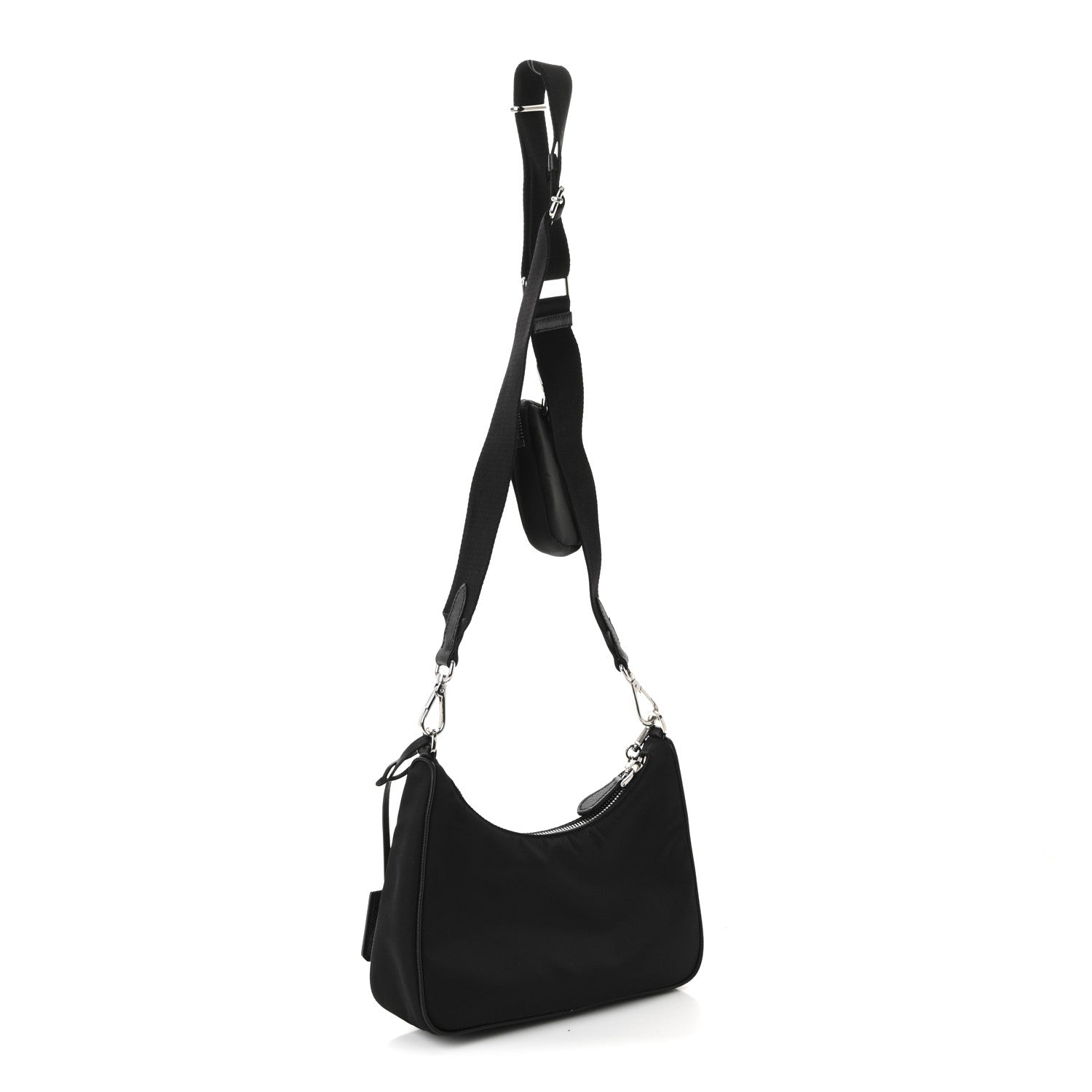 Prada Nylon Re-Edition 2005 Shoulder Bag Black 3 of 10