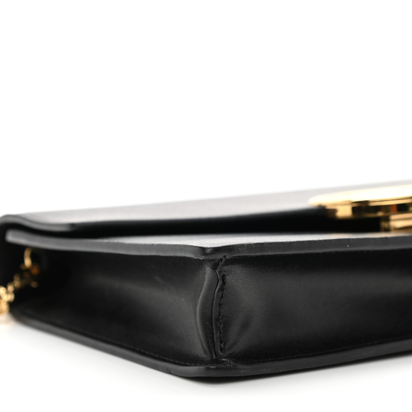 Vitello Liberty Lucido F is Fendi Medium Envelope Wallet on Chain Black