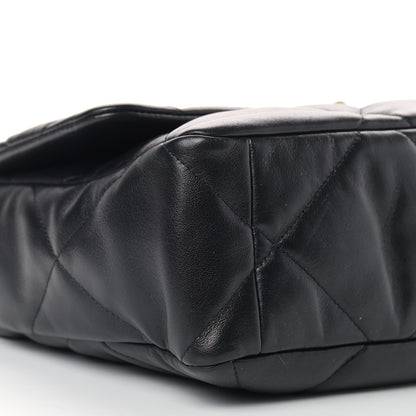 Chanel Lambskin Quilted Large Chanel 19 Flap Black 8 of 10