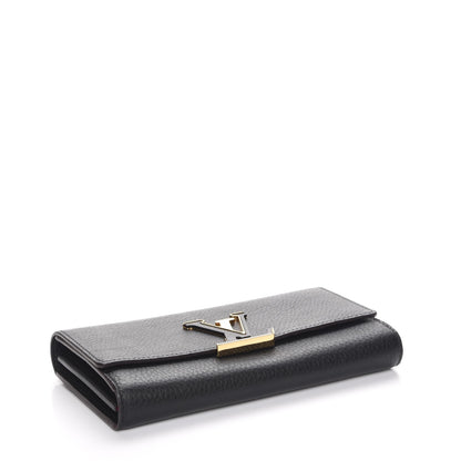 Louis Vuitton Taurillon Capucines Wallet Black 4 of 8