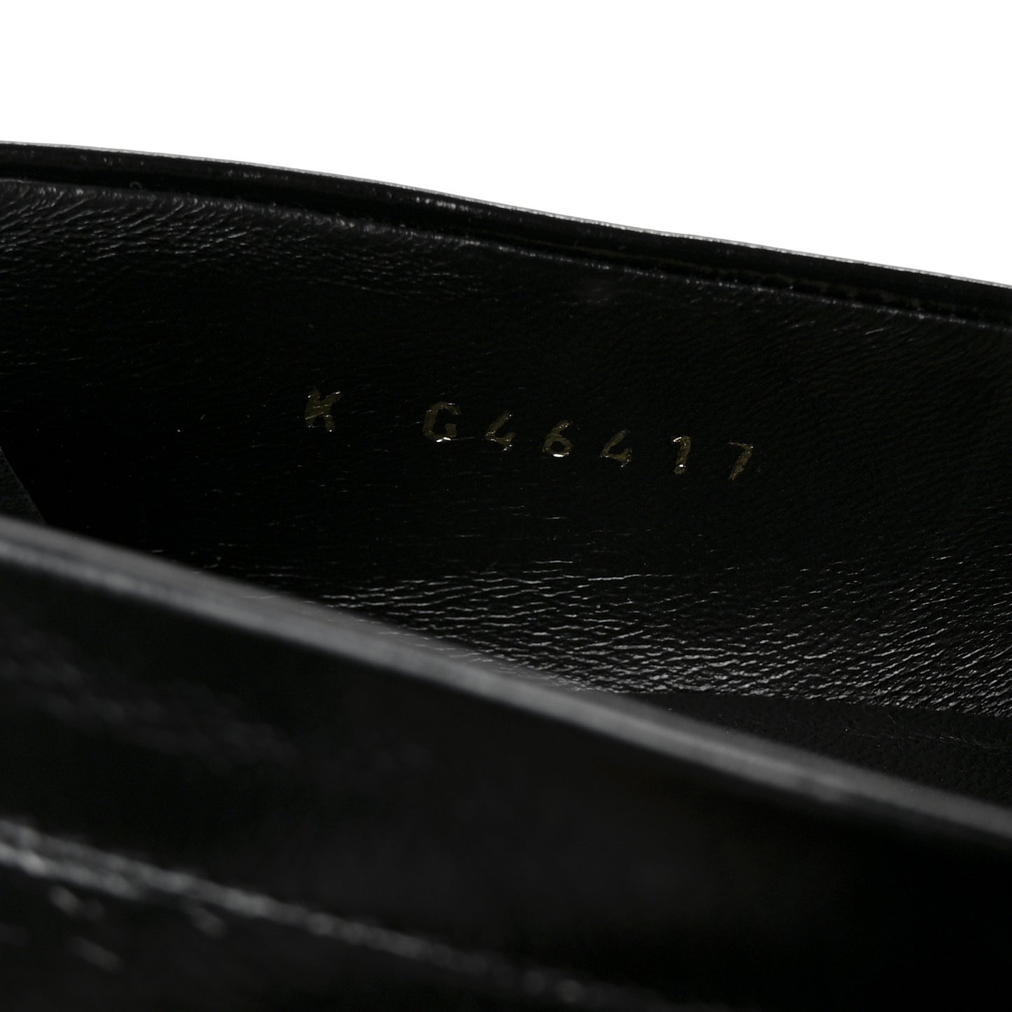 Calfskin CC Moccasin Loafers 38.5 Black