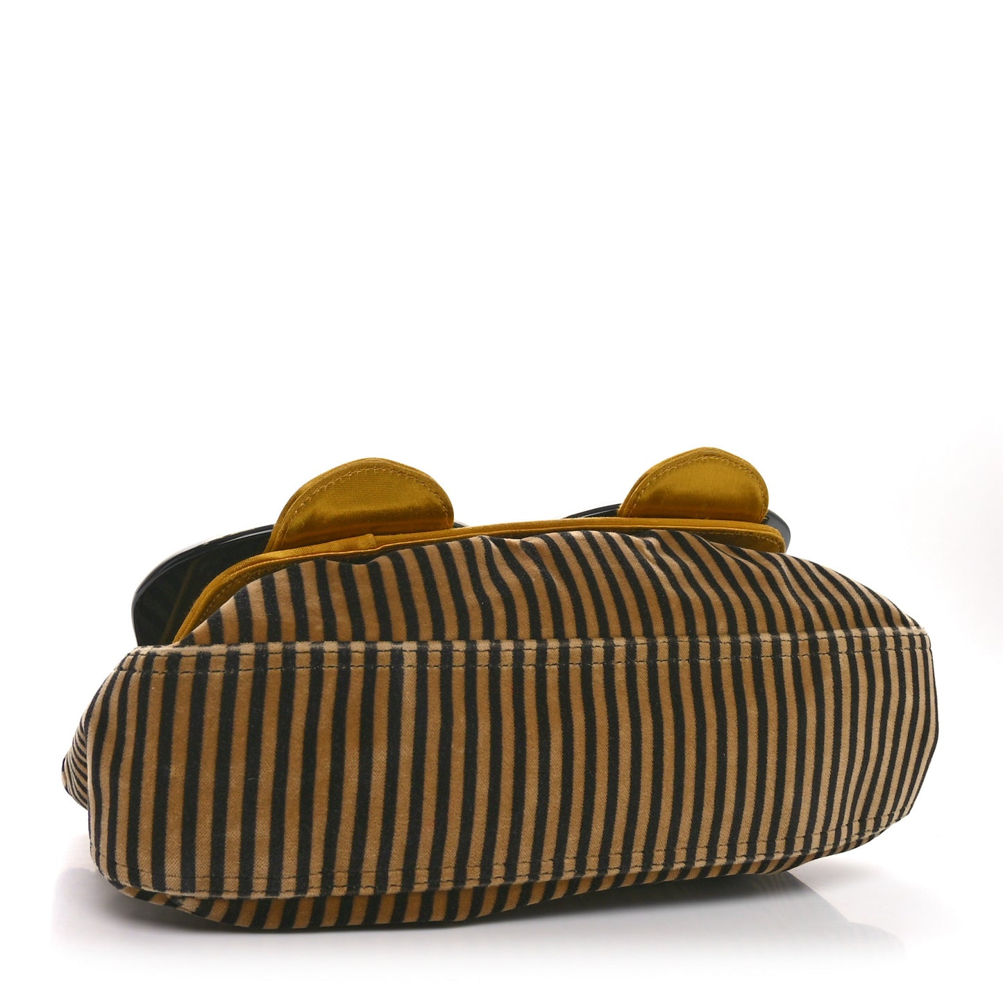 Velvet Calf Hair Pequin B Bag Tan Black