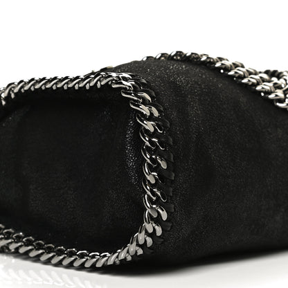 Stella McCartney Shaggy Deer Mini Falabella Fold Over Tote Black 7 of 10