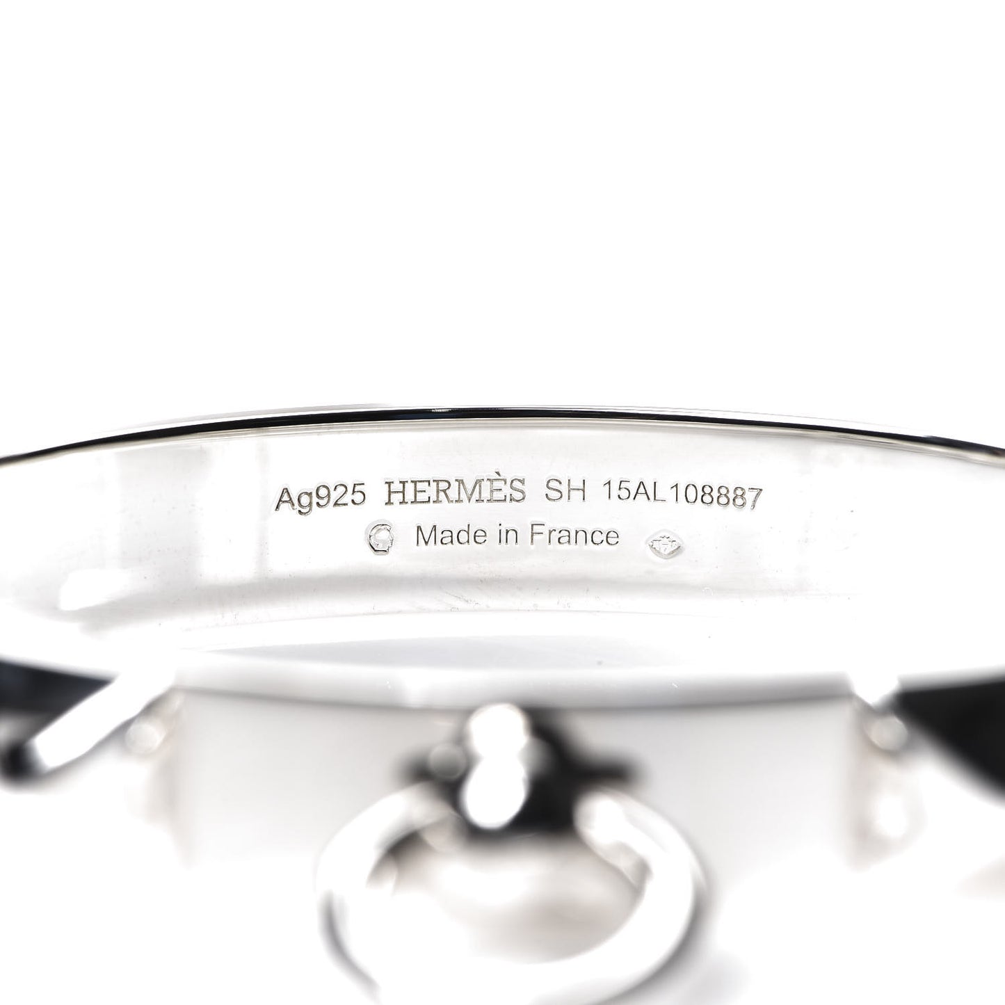 Sterling Silver PM Collier De Chien Bracelet SH