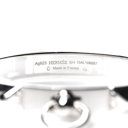 Hermes Sterling Silver PM Collier De Chien Bracelet SH 3 of 5