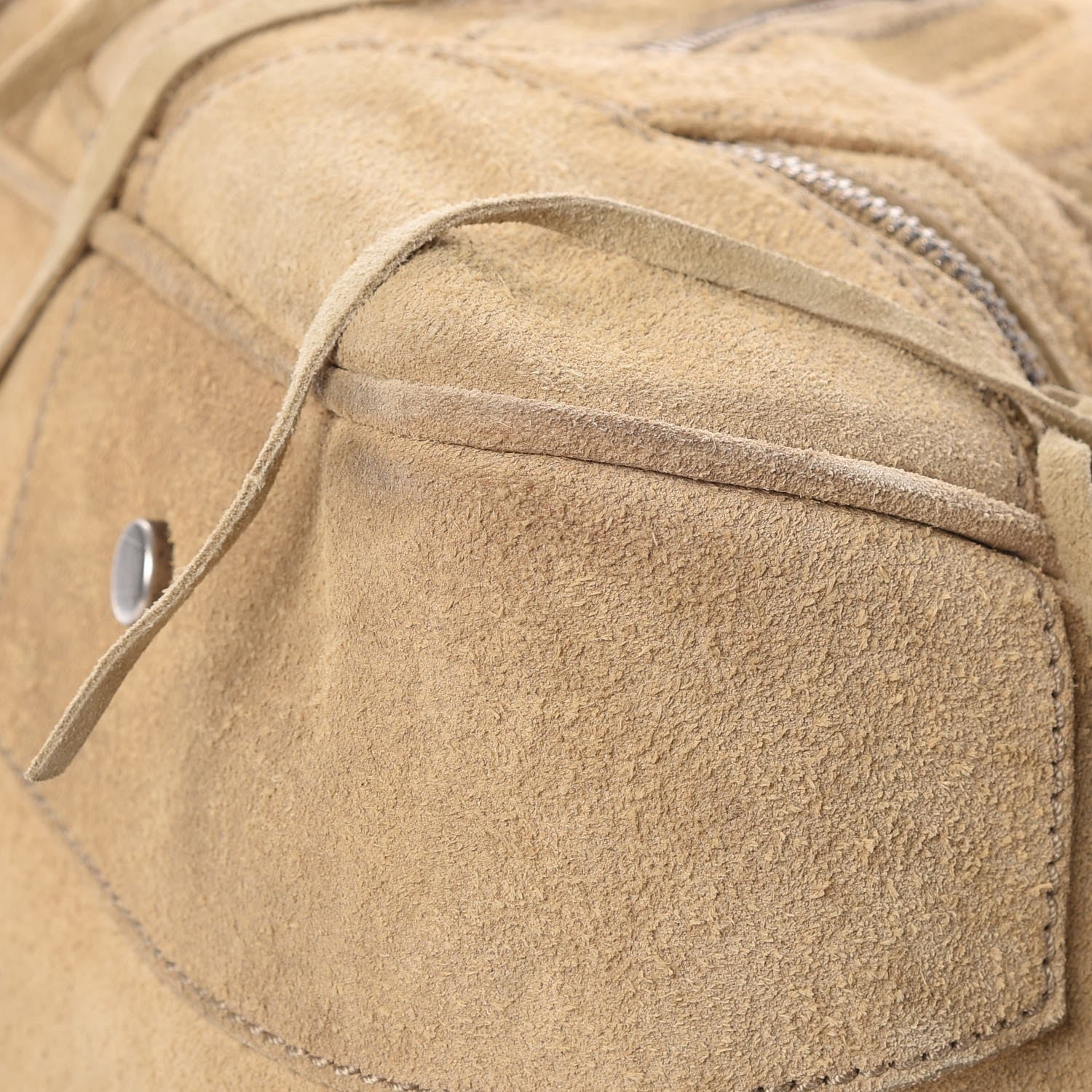 Balenciaga Suede Multi Zip Lariat Bag Beige 15 of 18
