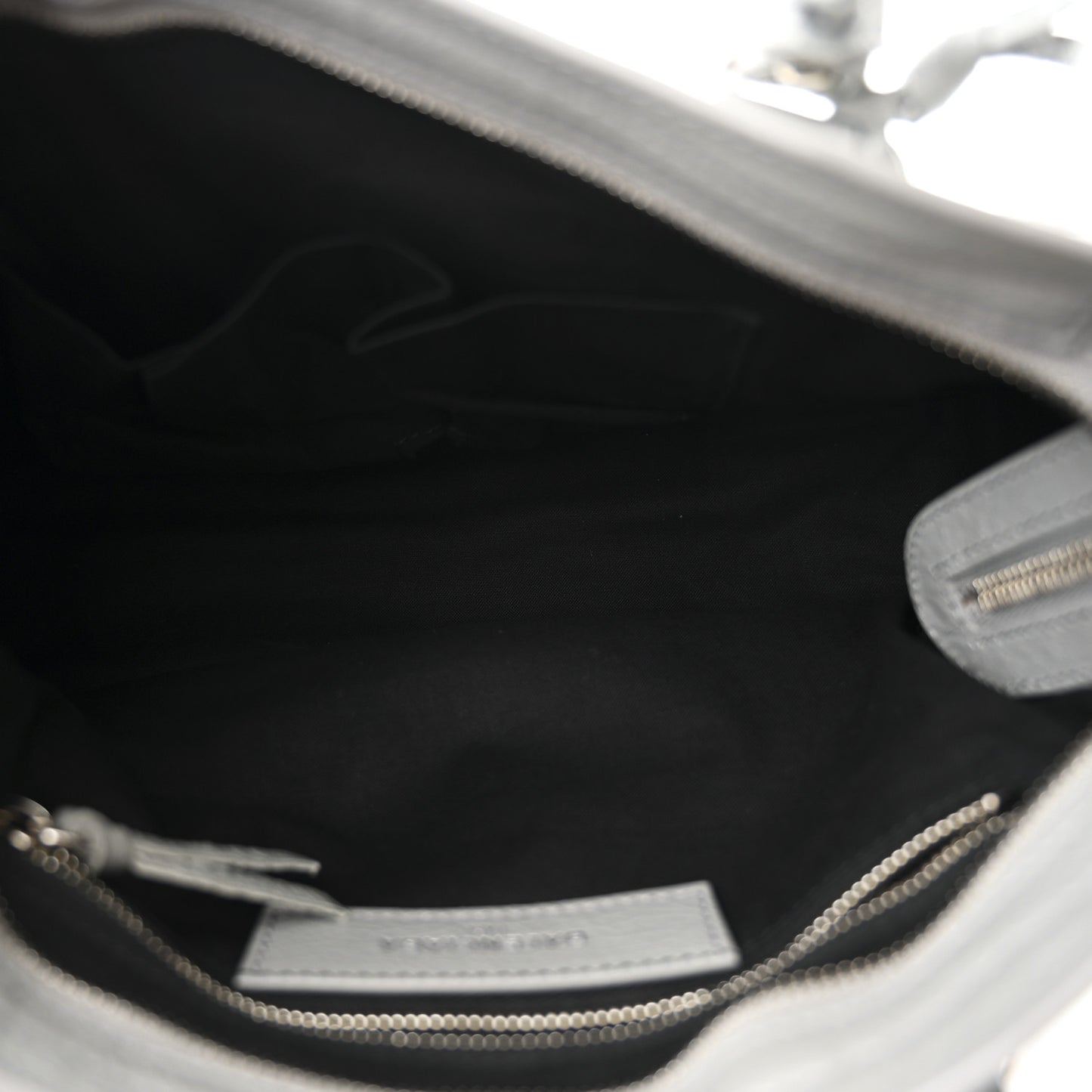 Agneau Classic Silver Hardware S City Gris Haussmannien