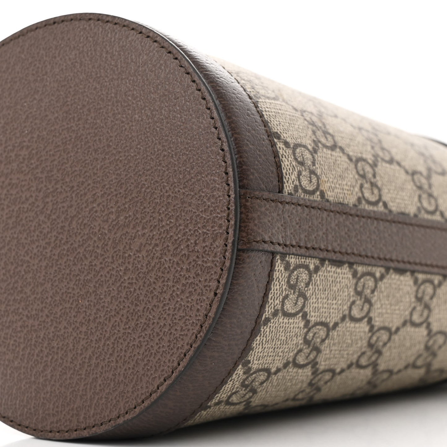 GG Supreme Monogram Ophidia Mini Bucket Bag Beige Ebony