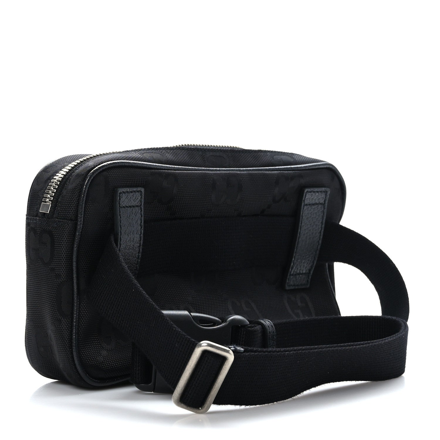 Gucci Econyl Nylon Monogram Off The Grid Belt Bag Black 2 of 10