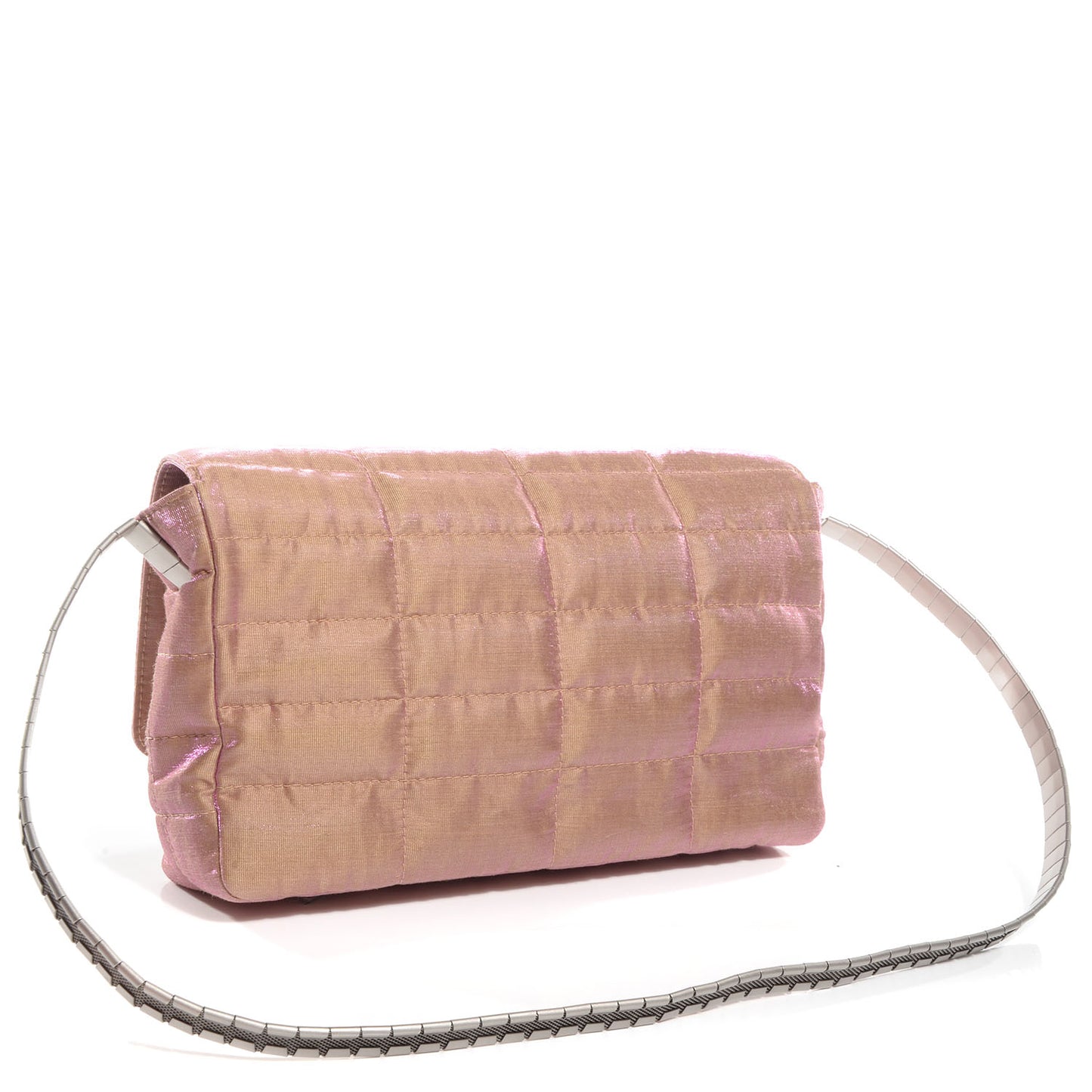 Iridescent Nylon Mademoiselle Flap Beige
