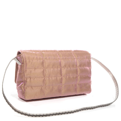 Chanel Iridescent Nylon Mademoiselle Flap Beige 3 of 8