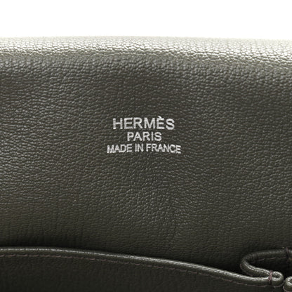 Hermes Taurillon Clemence Jypsiere 34 Vert de Gris 5 of 10