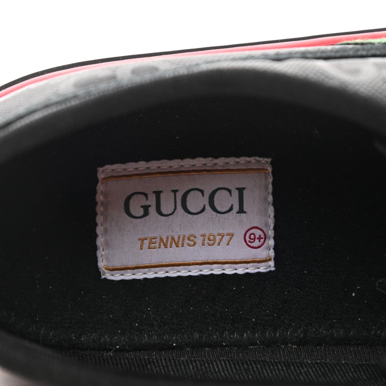 Gucci Econyl Nylon Web Monogram Off The Grid Mens 1977 Tennis Sneakers 9.5 Black 6 of 8