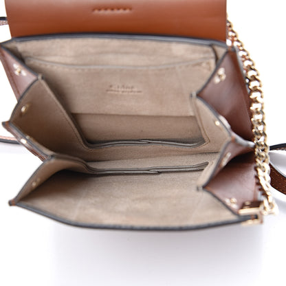 Chloe Suede Calfskin Mini Faye Bracelet Bag Tobacco 5 of 10