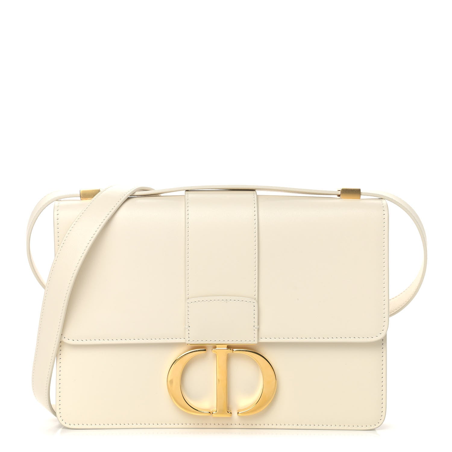 Christian Dior Smooth Calfskin Montaigne Flap 30 White 1 of 9