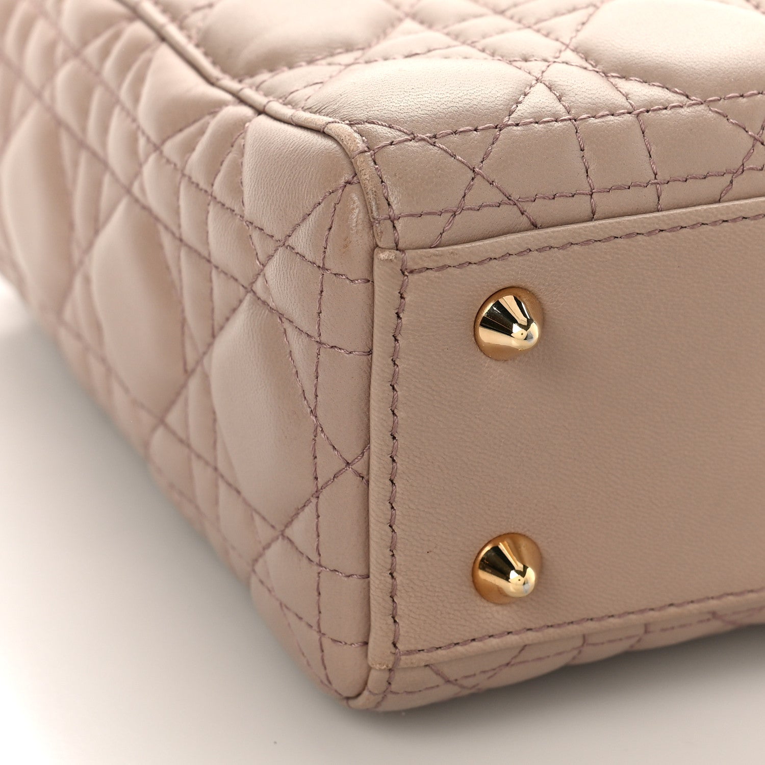 Christian Dior Lambskin Cannage Small Lucky Badges My Lady Dior Taupe 7 of 10