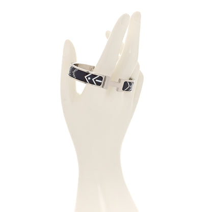 Hermes Bandana Enamel Narrow Clic Clac HH Bracelet Casaque Nuit 2 of 4