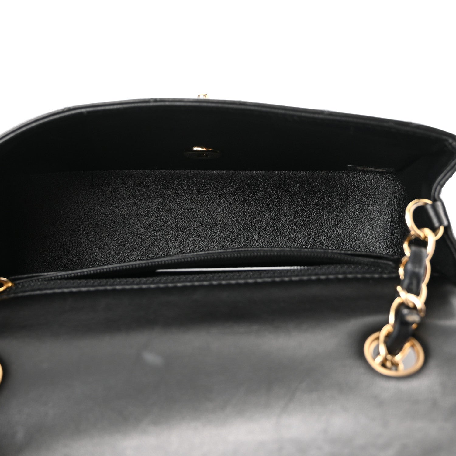 Chanel Lambskin Quilted Mini Rectangular Flap Black 5 of 10
