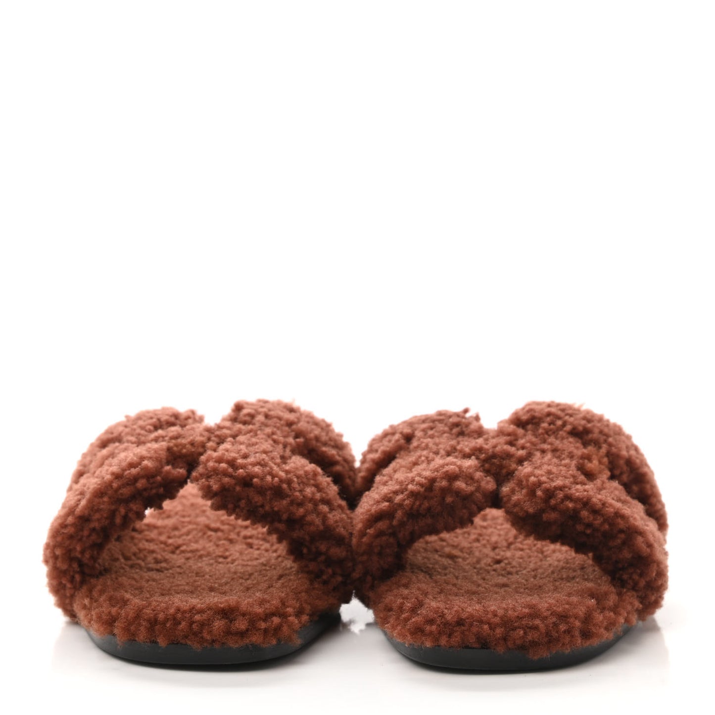 Woolskin Oran Sandals 35.5 Cognac