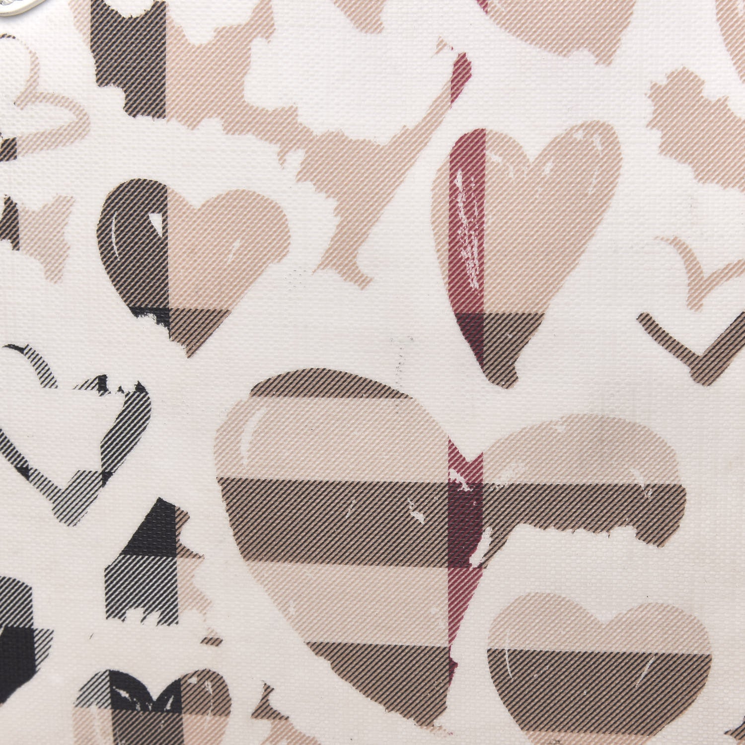 Burberry Nova Check Heart Tote White 14 of 18