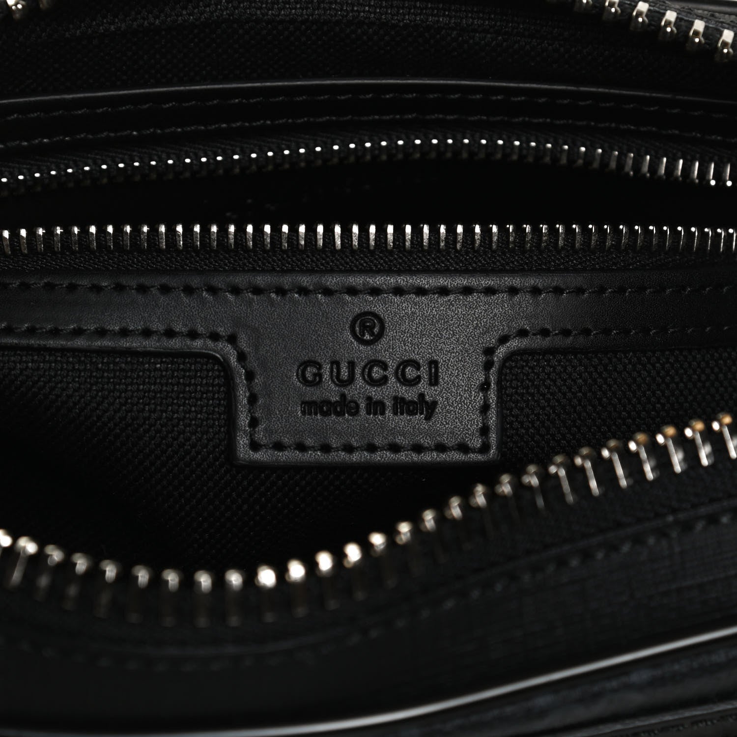 Gucci Soft GG Supreme Monogram Web Belt Bag Black Grey 6 of 12