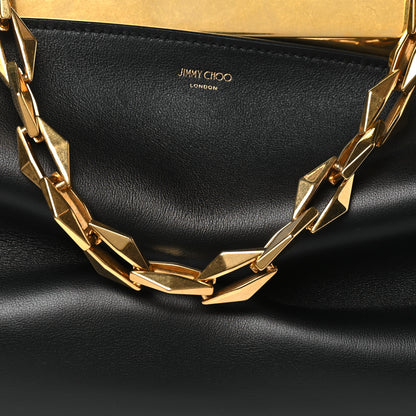 Jimmy Choo Box Calfskin Diamond Frame Clutch Black 7 of 9