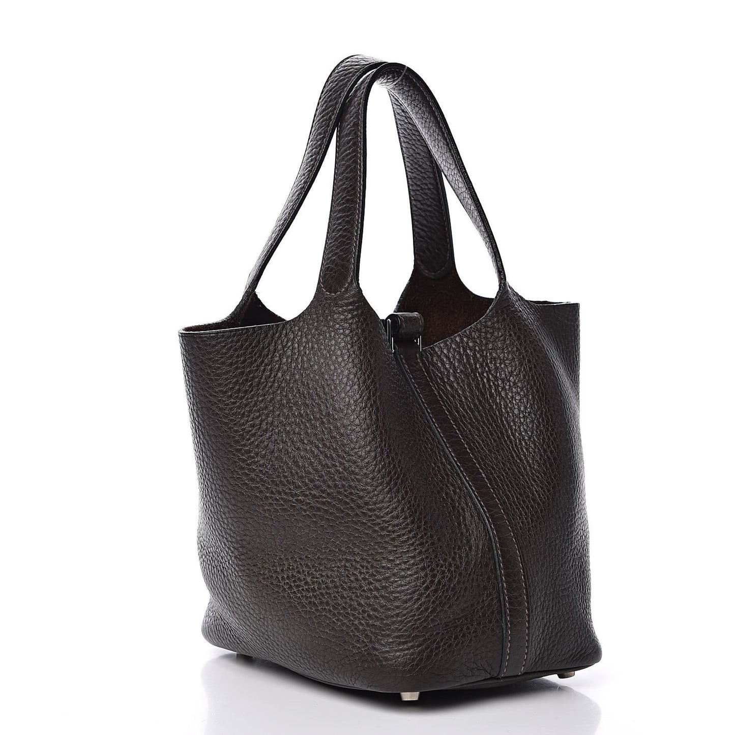 Taurillon Clemence Picotin Lock 18 PM Chocolate