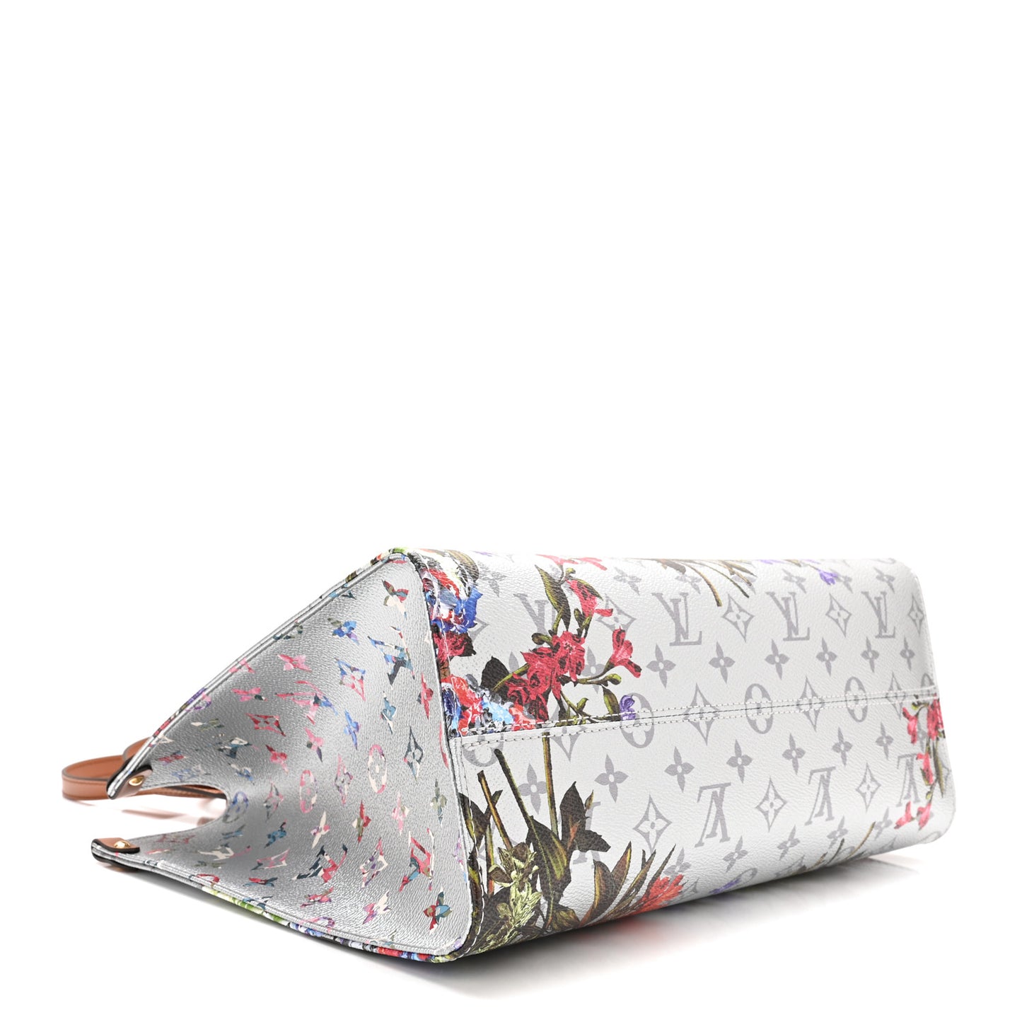 Metallic Monogram LV Garden OnTheGo MM Silver