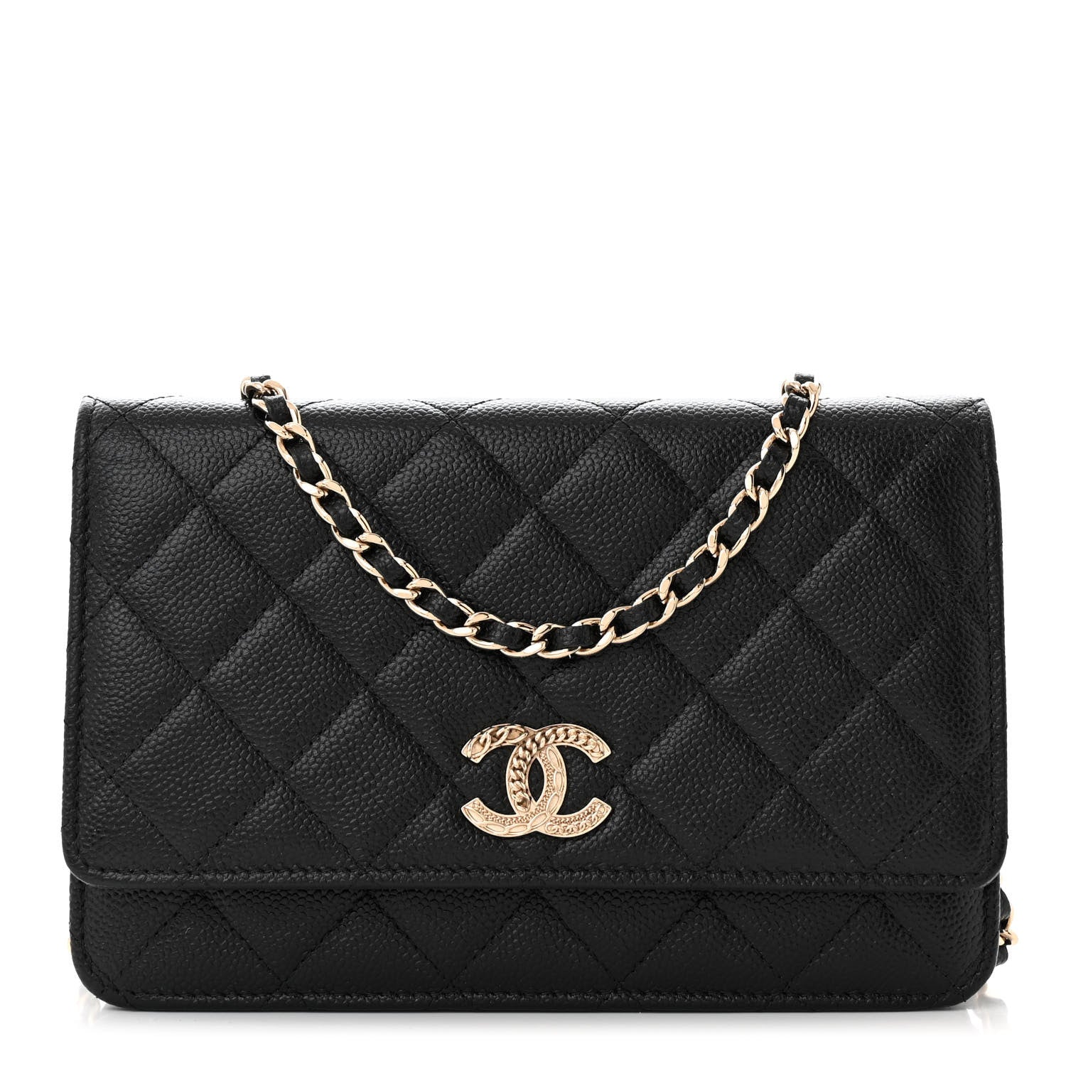 Chanel Caviar Quilted Multi Chain Wallet On Chain WOC Black 1 of 11