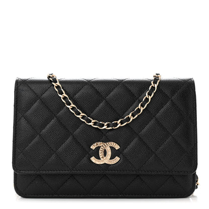 Chanel Caviar Quilted Multi Chain Wallet On Chain WOC Black 1 of 11