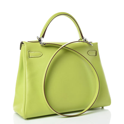Hermes Epsom Candy Kelly Retourne 32 Kiwi Lichen 3 of 39