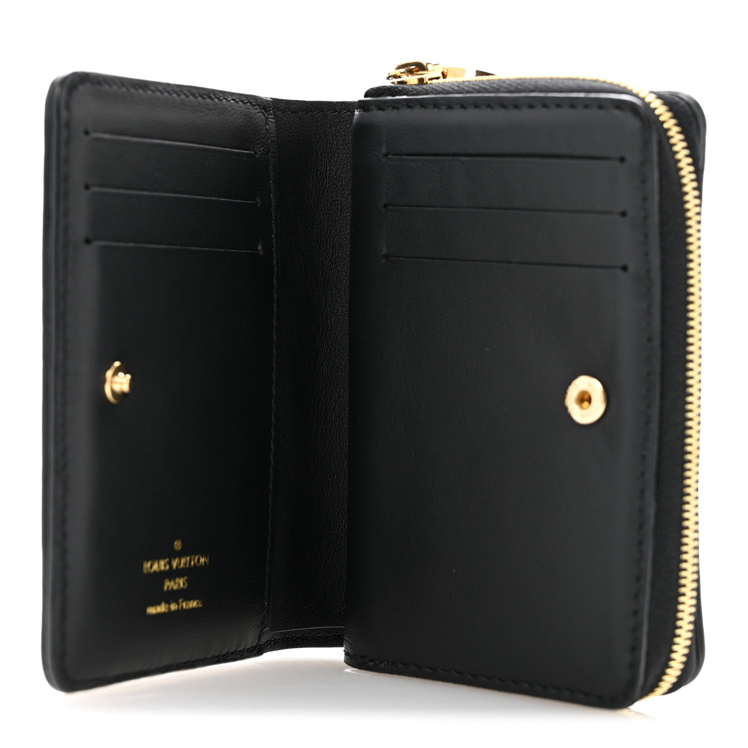 Louis Vuitton Lambskin Embossed Monogram Lou Coussin Wallet Black 5 of 7